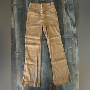 Maeve by Anthropologie size 2 mustard button up pants